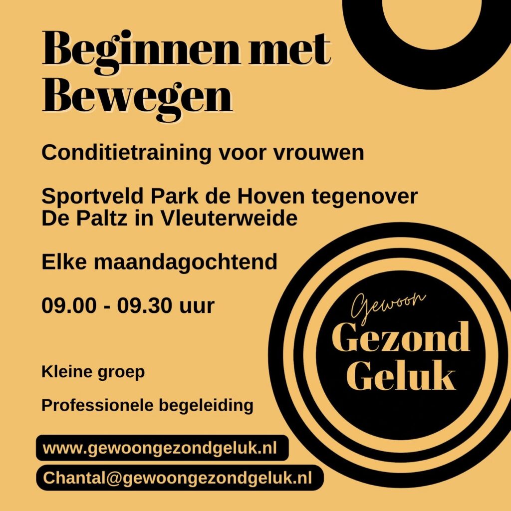 Beginnen met Bewegen Maandag Flyer